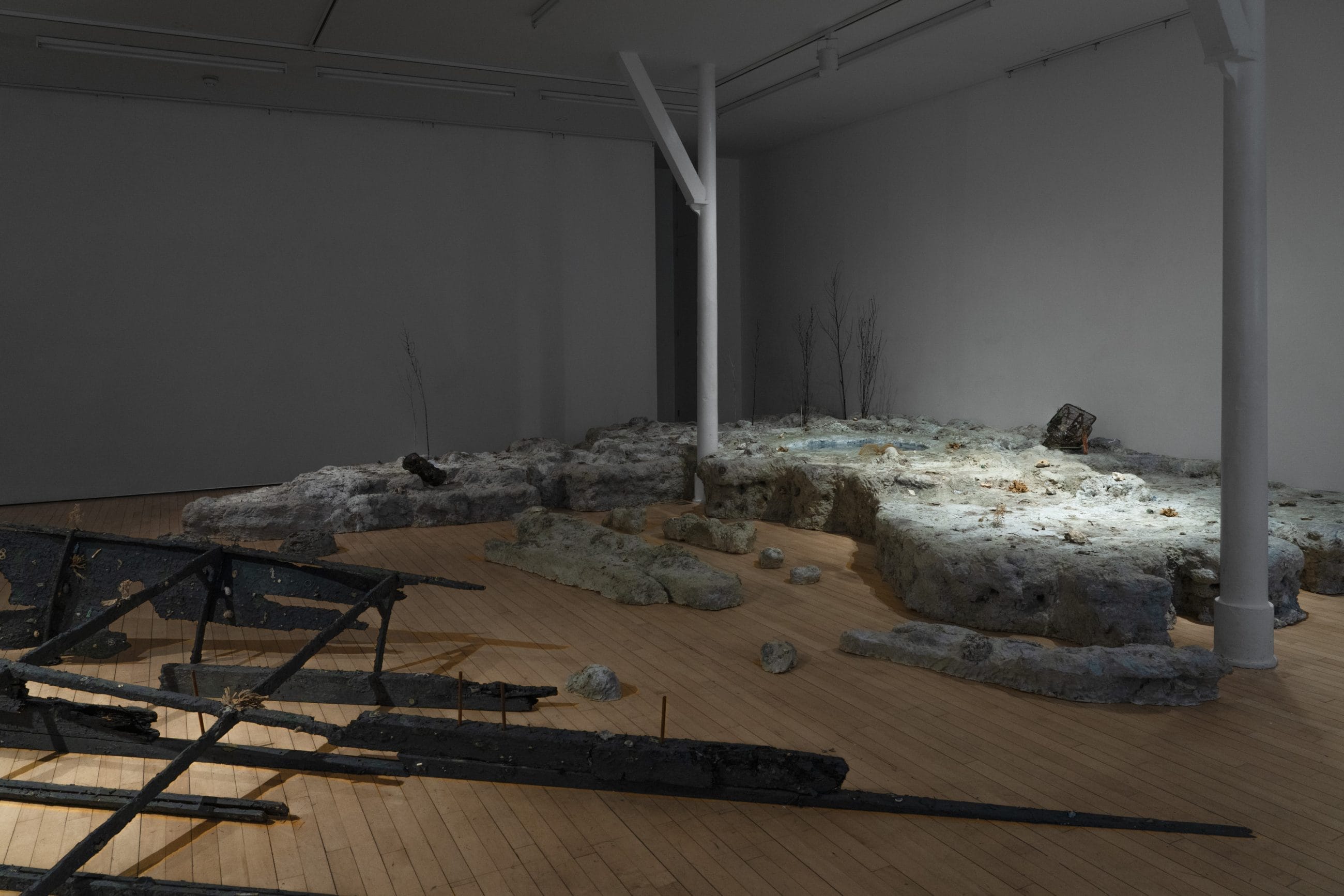 Instalation view: Steven He & Seongeun Lee, Stove by a Whale, Staffordshire St gallery (Photography by Steven He and George Baggaley), courtesy by the artists