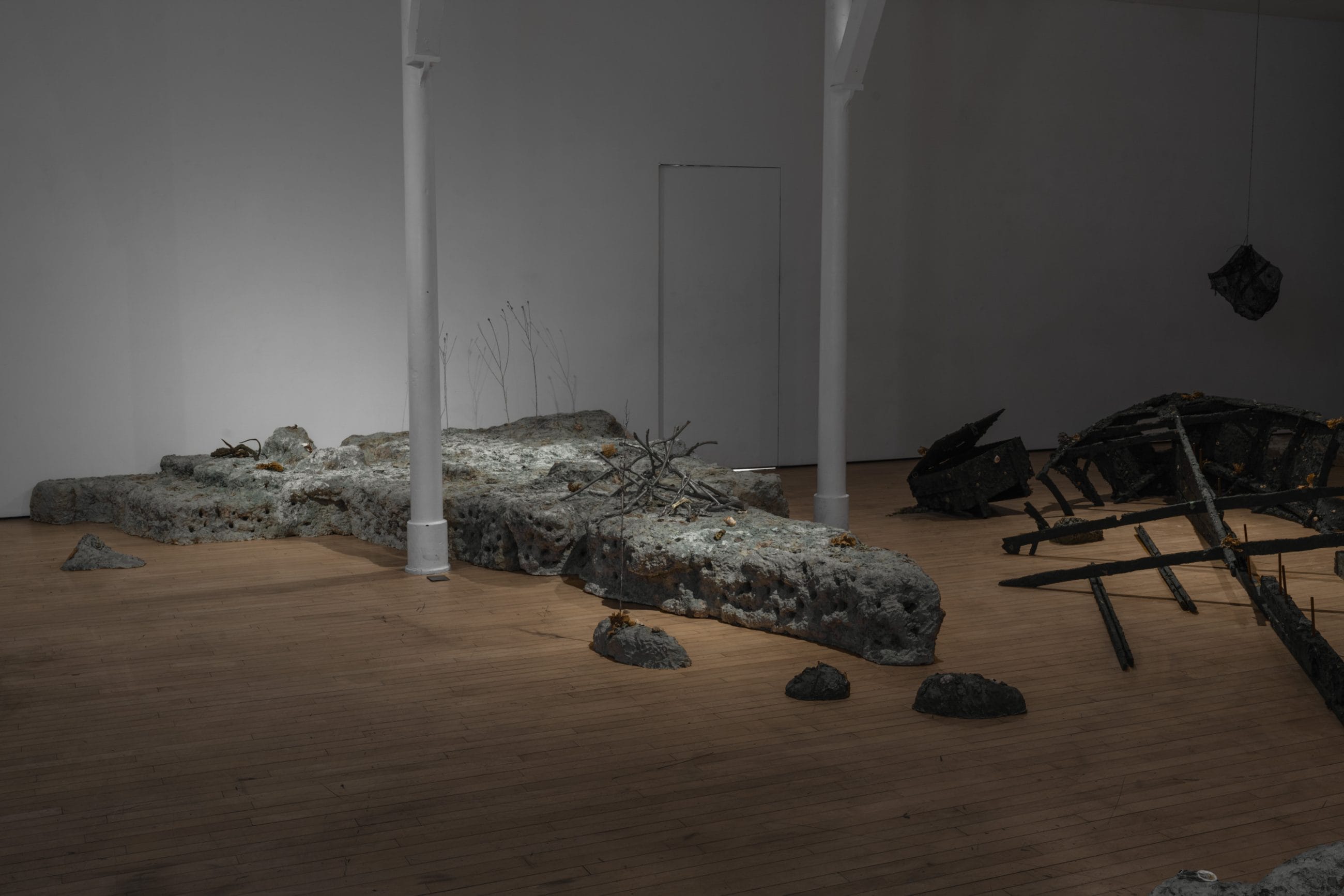 Instalation view: Steven He & Seongeun Lee, Stove by a Whale, Staffordshire St gallery (Photography by Steven He and George Baggaley), courtesy by the artists