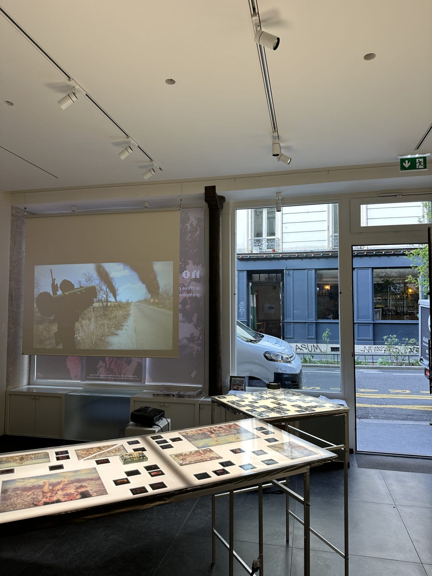 exhibition view: Denys Zhdanov, No Memory at art+art Galerie, Paris photo by: Pavlo Kusnetsov, Mia Thomazeau