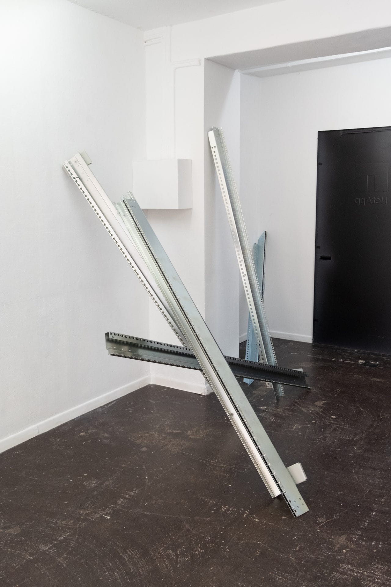 exhibition view: Antoine Félix Bürcher, Ricardo Meli, I have 4% left but feel free to freestyle on this... at Nano Raum für Kunst, Zürich, photo: Nano raum fur Kunst, 04.04.2024, Zürich