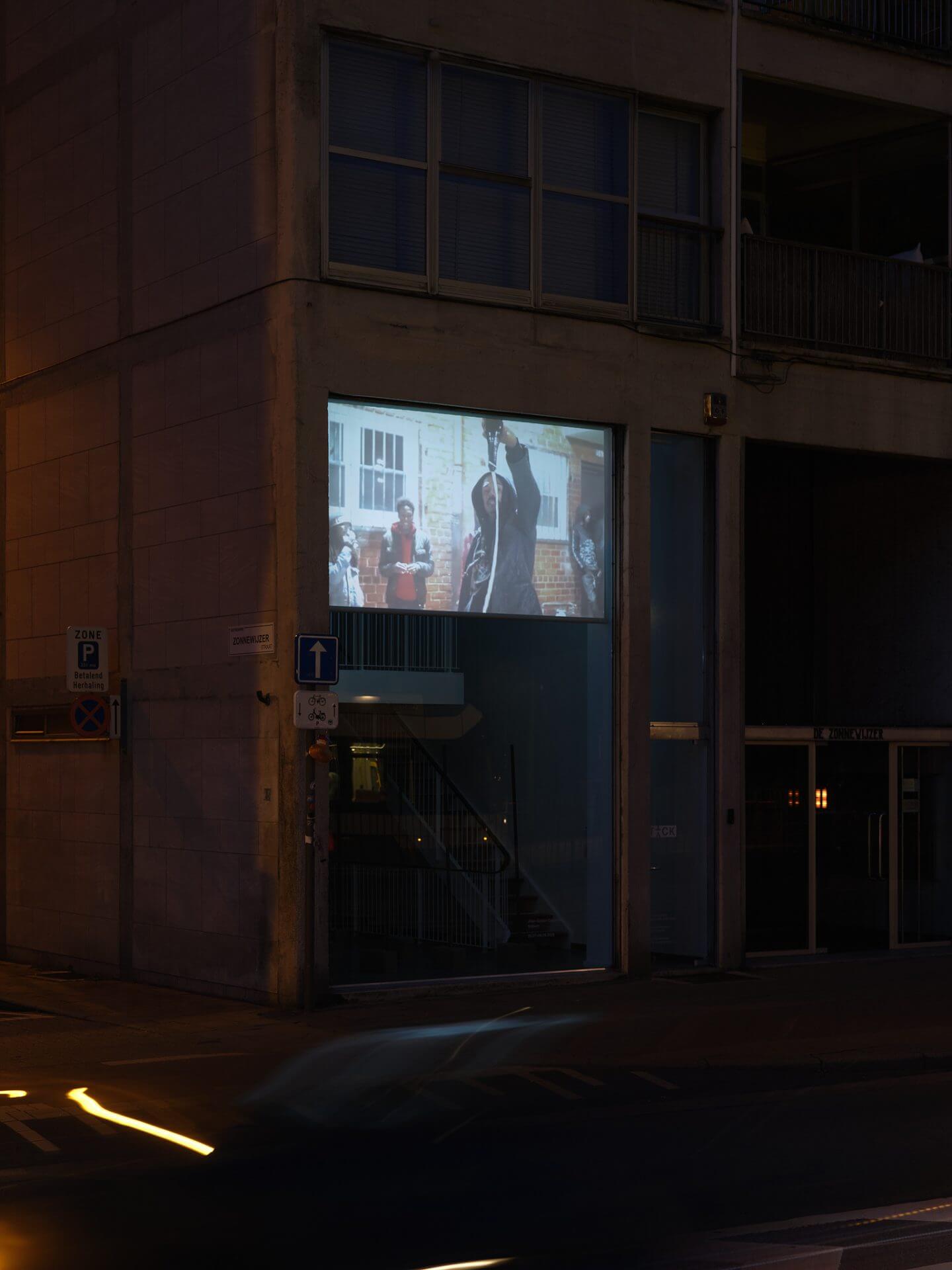 Installation view of Sojourn by Allen-Golder Carpenter at TICK TACK, Antwerp (2025).